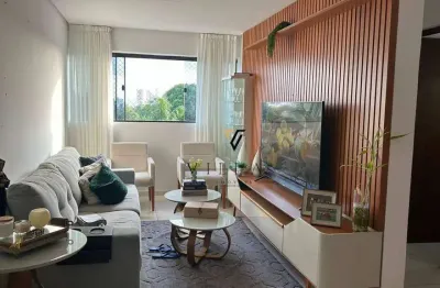 Apartamento amplo com 2 dormitórios, sala, cozinha americana e varanda gourmet à venda, 59 m² por r$ 300.000 - cidade dos colibris - joão pessoa/pb