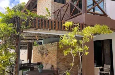 Casa belíssima em condomínio com 3 dormitórios, 2 salas, cozinha e varanda à venda, 135 m² por r$ 1.200.000 - camboinha - cabedelo/pb