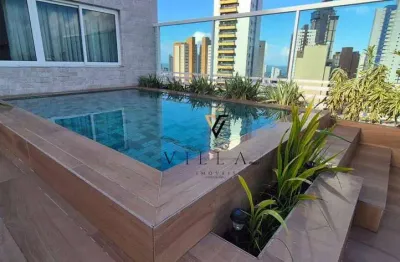 Apartamento belíssimo com 2 dormitórios, 2 salas e cozinha à venda, 72 m² por r$ 568.860 - miramar - joão pessoa/pb