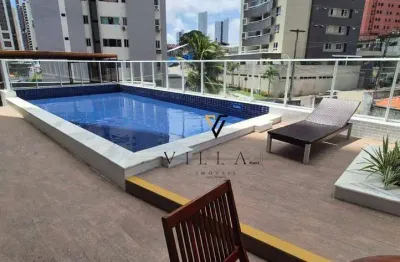 Apartamento com 3 dormitórios, 2 salas e cozinha americana à venda, 84 m² por r$ 790.000 - miramar - joão pessoa/pb