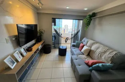 Apartamento excelente com 3 dormitórios, 2 salas, cozinha e varanda à venda, 84 m² por r$ 650.000 - manaíra - joão pessoa/pb