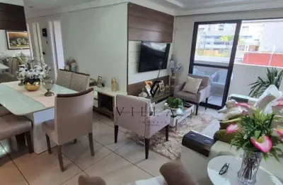 Apartamento excelente com 4 dormitórios, 2 salas, cozinha e varanda à venda, 86 m² por r$ 600.000 - tambaú - joão pessoa/pb