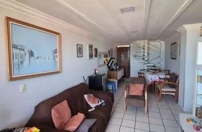 Cobertura belíssima com 3 dormitório, 2 salas, cozinha e varanda à venda, 225 m² por r$ 1.200.000 - manaíra - joão pessoa/pb