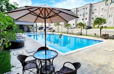 Apartamento excelente com 2 dormitórios, sala, cozinha e área de lazer incrível à venda, 48 m² por r$ 250.000 - portal do sol - joão pessoa/pb