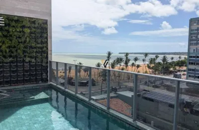 Belíssimo apartamento com vista em frente ao mar na praia de cabo branco