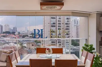 Mooca: 108m², 3 suítes (2 ampliadas), sacada gourmet e lazer de clube