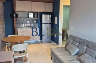 Aconchegante apartamento de 33m² com sacada e lazer completo