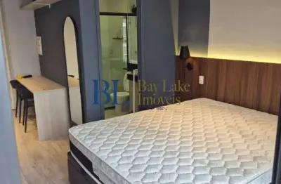 Seu studio de 26m² com vista incrível e área de lazer completa