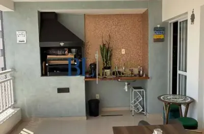 Apartamento  Mobiliado com Varanda Gourmet – 103m², 3 Dorms e 2 Vagas