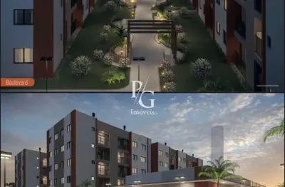 Apartamento 2 quartos com opção de garden e sacada com churrasqueira no bairro atuba, pinhais/pr