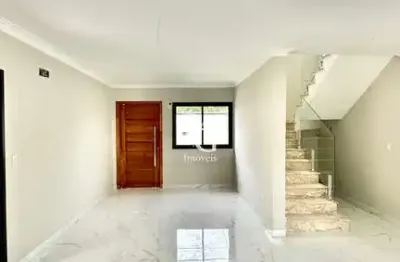 Sobrado em pinhais com 128m - 3 dorm. sendo 1 suíte - espaço gourmet com churrasqueira - vaga de garagem coberta