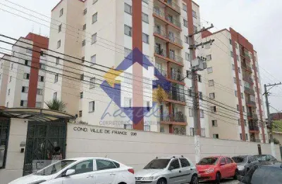 Apartamento para venda em são paulo, vila araguaia, 3 dormitórios, 1 banheiro, 1 vaga