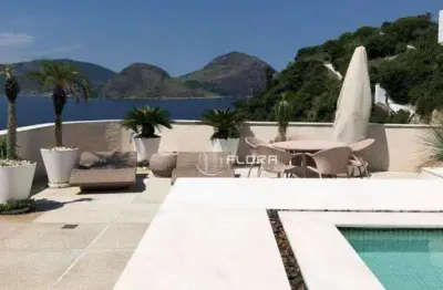 Cobertura com 5 dormitórios à venda, 478 m² por r$ 5.995.000,00 - boa viagem - niterói/rj
