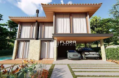 Casa com 3 Suítes, Piscina, Spa, Lounge, com 274 m², à venda, por R$ 1.490.000 - São José do Imbassaí - Maricá/RJ