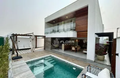 Casa alto padrão com 4 dormitórios à venda, 310 m² por r$ 2.150.000 - alphaville - maricá/rj