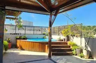 Cobertura com 4 dormitórios à venda, 230 m² por r$ 1.800.000,00 - santa rosa - niterói/rj
