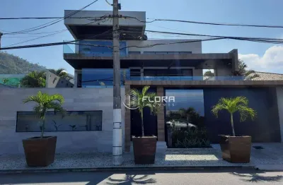 Casa com 4 suítes à venda, 600 m² por r$ 15.000.000 - itacoatiara - niterói/rj