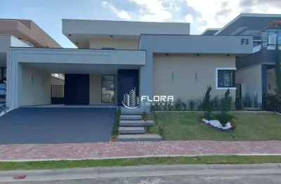 Casa linear, alto padrão, no condomínio landscape, com 201 m², centro - maricá - rj