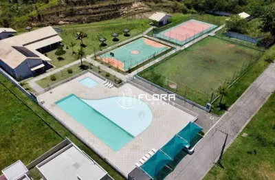 Terreno em condomínio fechado, à venda por r$ 100.000,00 , pindobas - maricá - rj