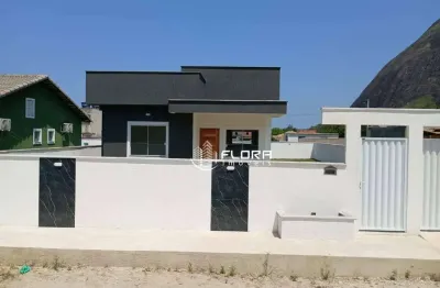 Casa com 2 quartos, sendo 1 suíte, com churrasqueira, com 72 m² , à venda por r$ 420.000 - maricá/rj