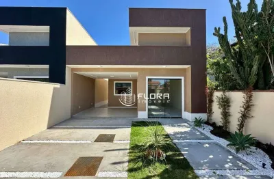 Casa com 3 quartos à venda, 138 m² por r$ 699.000 - jardim atlântico oeste (itaipuaçu) - maricá/rj