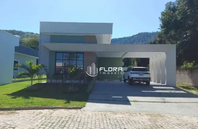 Casa linear no condomínio vivere, com 121 m², à venda por r$ 770.000 - são josé do imbassai, maricá-rj