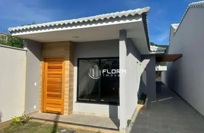 Casa com 2 quartos, sendo 1 suite, área gourmet, com 79 m², à venda por r$ 540.000,00, são bento da lagoa, maricá - rj