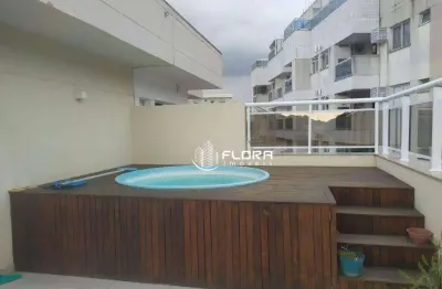 Cobertura duplex com 3 dormitórios à venda, 169 m² por r$ 980.000 - santa rosa - niterói/rj