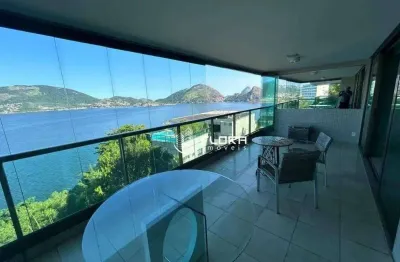 Apartamento com 4 dormitórios à venda, 300 m² por r$ 4.200.000,00 - são francisco - niterói/rj