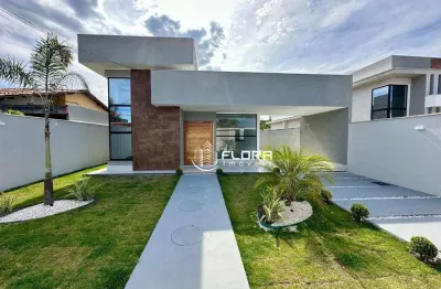 Casa de alto padrão à venda, 3 quartos 174 m² por r$ 878.000 - jardim atlântico central (itaipuaçu) - maricá/rj