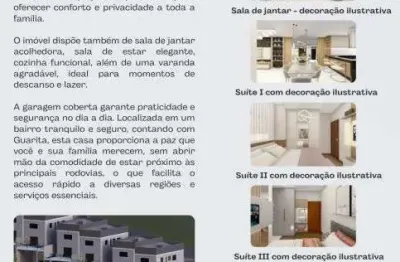 Casa em Condomínio para Venda em Cajamar, Jordanésia (Jordanésia), 3 dormitórios, 3 suítes, 4 banheiros, 2 vagas