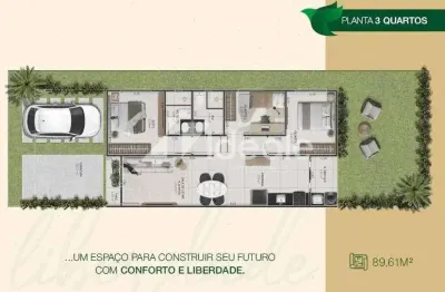 Casa em condomínio fechado com 3 quartos à venda na Rodovia Palmiro Paes de Barros, S/N, Parque Cuiabá, Cuiabá