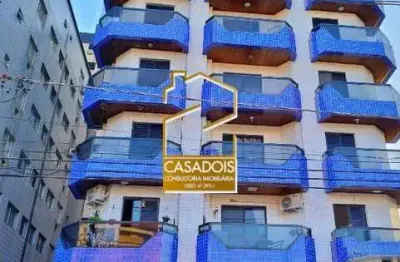Apartamento à venda com 53m², 1 quarto e 1 vaga na praia da guilhermina - sp, a poucos metros da praia