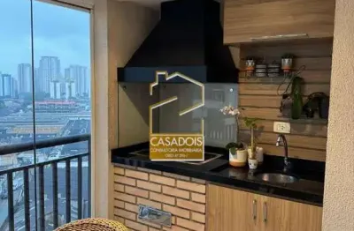 Apartamento com 3 dormitórios, varanda gourmet e 2 vagas à venda no ipiranga