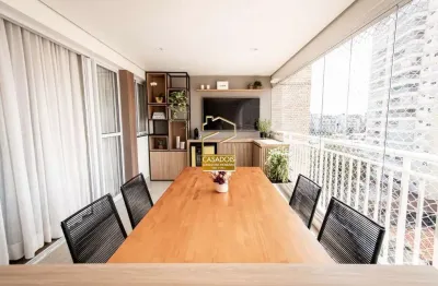 Apartamento de 122 m², 3 suítes e lazer completo na vila gumercindo