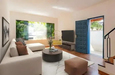 Casa reformada em rua sem saída à venda com 3 quartos e 2 vagas na vila mariana - sp, próximo as faculdades espm e belas artes