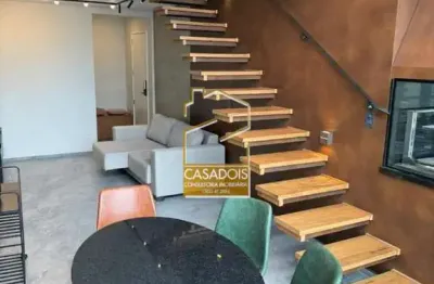 Aluguel de apartamento mobiliado de 112m²au, 3 suítes e 2 vagas na vila olímpia