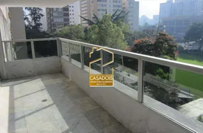 Aluguel de apartamento de 226m²au, 4 quartos e 3 vagas com vista para clube pinheiros, jardim europa