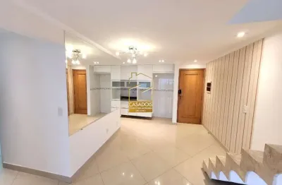 Cobertura à venda com 144m², 3 quartos e 2 vagas no campo grande - sp, no condomínio marajoara 900