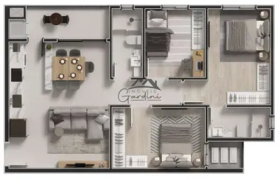 Apartamento com 3 quartos à venda na rua jovito anacleto, 60, cordeiros, itajaí por r$ 658.135