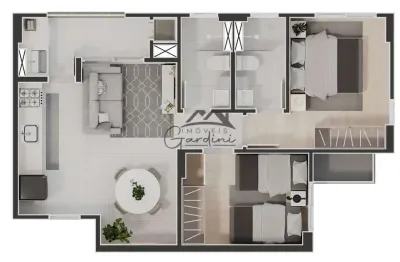 Apartamento com 2 quartos à venda na avenida mário uriarte, 926, cordeiros, itajaí por r$ 633.153