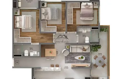 Apartamento com 3 quartos à venda na rua heitor liberato, 2131, são judas, itajaí por r$ 854.000