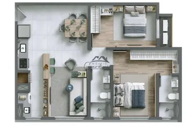 Apartamento com 2 quartos à venda na rua josé pereira liberato, 1390, são joão, itajaí por r$ 660.000