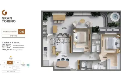 Apartamento com 2 quartos à venda na rua paulista, 232, itacolomi, balneário piçarras por r$ 985.052