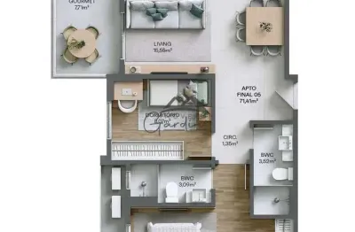 Apartamento com 3 quartos à venda na rua carlos seara, 686, vila operária, itajaí por r$ 713.000