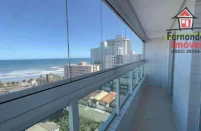 Apartamento mobiliado, vista mar, com 3 dormitórios à venda, 110 m² por r$ 700.000 - caiçara - praia grande/sp