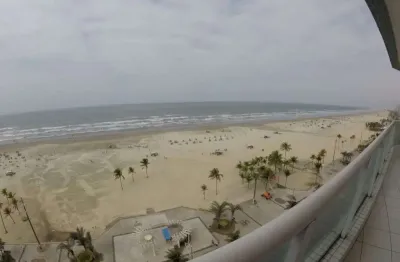 Apartamento pronto frente mar com 3 dormitórios à venda, 123 m² por r$1.390.000  guilhermina  praia grande sp