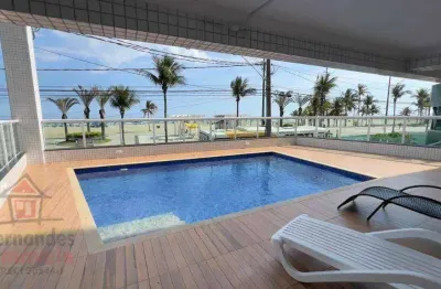 Apartamento novo vista lateral mar com 2 dormitórios à venda, 82 m² por r$ 630.000 - vila guilhermina - praia grande/sp