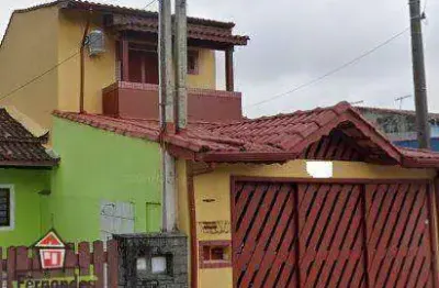 Sobrado mobiliado individual com piscina  2 dormitórios à venda, 130 m² por r$ 430.000 itaoca  mongaguá/sp