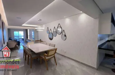 Apartamento na quadra da praia com 3 dormitórios à venda, 119 m² por r$ 900.000 - guilhermina - praia grande/sp